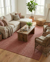 Seaside Serenity Collection Area Rug - Veranda (Rust Red) Rectangle Rust Red  lifestyle 16