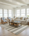 Martha's Vineyard Blueprints Collection Area Rug - Edgartown Rectangle Gray  lifestyle 9