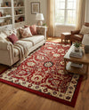 Tabriz Tapestry Collection Area Rug - Sahand (Red) Rectangle Red  lifestyle 10