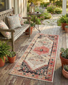 Patio Heritage Collection Area Rug -  Meadow Runner Multi  lifestyle 59