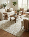 Andes Summit Collection Area Rug -  Chimborazo Rectangle White Brown  lifestyle 26