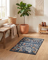 Tangier Treasures Collection Area Rug -  Marrakech Rectangle Navy Blue  lifestyle 54
