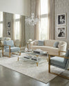 Hollywood Luxe Collection Area Rug -  Rodeo Rectangle White Silver  lifestyle 15