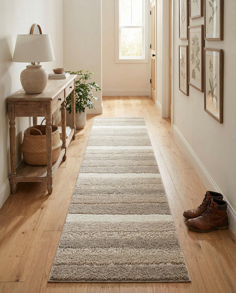 Sienna Collection Area Rug -  Amalfi Runner Cloud Gray  lifestyle 55