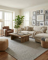 Trellis Wool Collection Area Rug - Cobbles Rectangle Gray  lifestyle 15