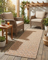 Garden Lattice Charm Collection Area Rug -  Pergola (Beige) Runner Beige  lifestyle 51
