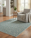Urban Oasis Rugs Collection Area Rug -  Rooftop (Teal) Rectangle Teal  lifestyle 30