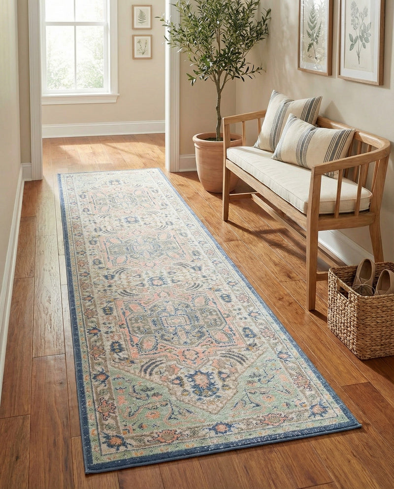 Savannah Series Collection Area Rug - Charleston (Multi) Runner Multi  lifestyle 65