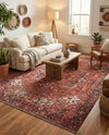 Bazaar Chic Collection Area Rug -  Essaouira Rectangle Rust Red  lifestyle 17