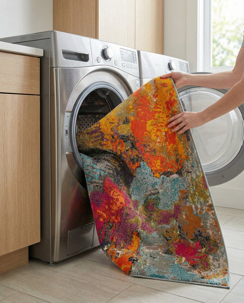 Colorburst Oasis Collection Area Rug -  Spectrum Rectangle Multi  lifestyle 12
