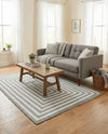 Sustainable Strands Indoor-Outdoor Oasis Collection Area Rug - Harborview Rectangle Gray and White  lifestyle 36