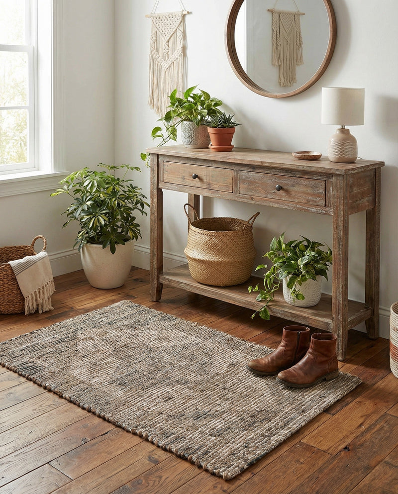 Savannah Threads Collection Area Rug - Sahara Rectangle Natural  lifestyle 46