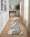 Sienna Collection Area Rug -  Tuscany Runner Gray and Ivory  lifestyle 54