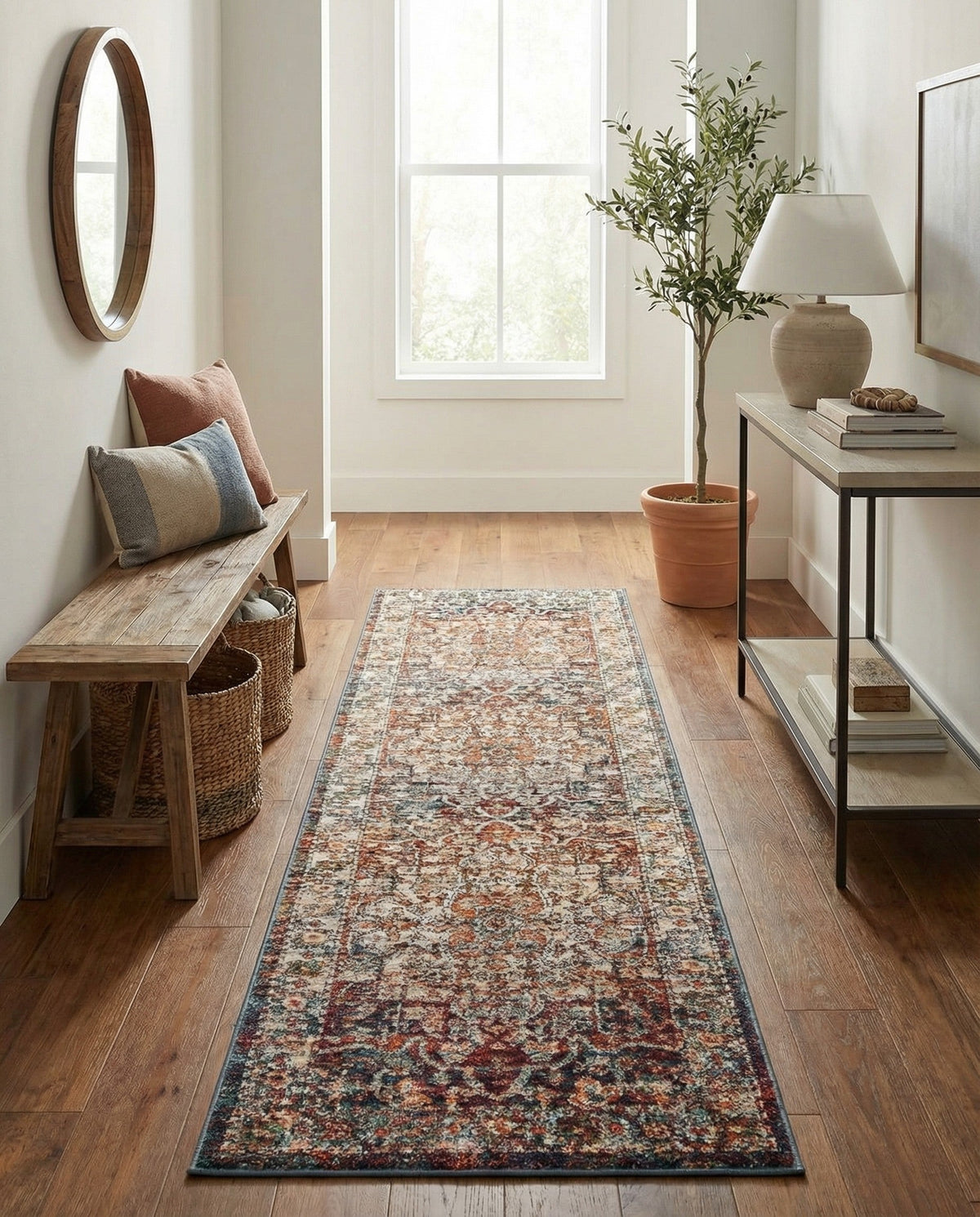 Savannah Soiree Collection Area Rug -  Everglade (Multi) Runner Multi  lifestyle 101