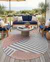 Urban Oasis Rugs Collection Area Rug -  Loft Oval Blue  lifestyle 47