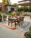 Urban Terrace Collection Area Rug -  Deck Square Multi  lifestyle 44