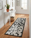 Urban Terrace Collection Area Rug -  Mercer Runner Black and White  lifestyle 24