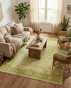 Horizon Collection Area Rug -  Apex (Light Green) Rectangle Light Green  lifestyle 24