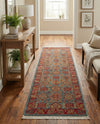 Persian Elegance Collection Area Rug -  Nain Runner Light Blue  lifestyle 44