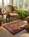 Geneva Terrace Collection Area Rug -  Lausanne Rectangle Black  lifestyle 49