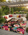 Seaside Blooms Collection Area Rug -  Versailles Rectangle Multi  lifestyle 47