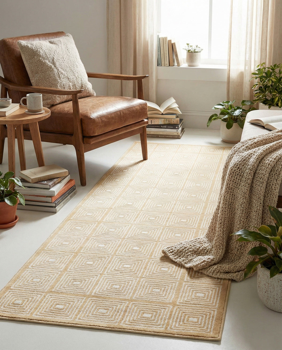 Aravalli Collection Area Rug -  Jaipur Runner Yellow  lifestyle 165