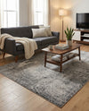 Riviera Elegance Collection Area Rug -  Grasse Rectangle Dark Gray  lifestyle 20