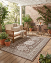 Tribal Terrace Treasures Collection Area Rug -  Incan Isle (Brown) Rectangle Brown  lifestyle 29