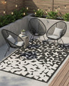 Urban Terrace Collection Area Rug -  Mercer Rectangle Black and White  lifestyle 12