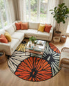 Outdoor Marrakesh Collection Area Rug -  Tetouan Round Multi  lifestyle 73