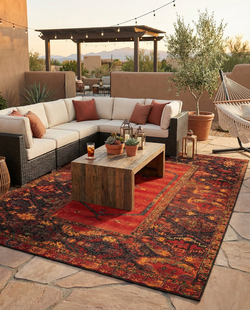 Safari Escape Rugs Collection Area Rug - Serengeti Rectangle Multi  lifestyle 18
