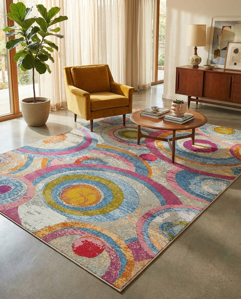 Urban Terrace Collection Area Rug -  Plaza Rectangle Multi  lifestyle 12