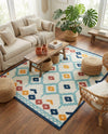 Caribbean Terrace Collection Area Rug -  Tobago Rectangle Ivory  lifestyle 36