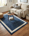 Studio Haven Collection Area Rug -  Alcove (Navy Blue) Rectangle Navy Blue  lifestyle 11