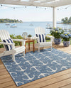 Seaside Haven Rugs Collection Area Rug - Sapphire (Blue) Rectangle Blue  lifestyle 10