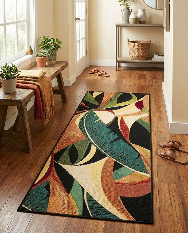 Seaside Blooms Collection Area Rug -  Tivoli Runner Multi  lifestyle 75