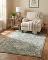 Savannah Soiree Collection Area Rug -  Everglade (Green) Rectangle Green  lifestyle 23