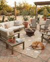 Mesa Oasis Rugs Collection Area Rug - Sundown Rectangle Taupe  lifestyle 50
