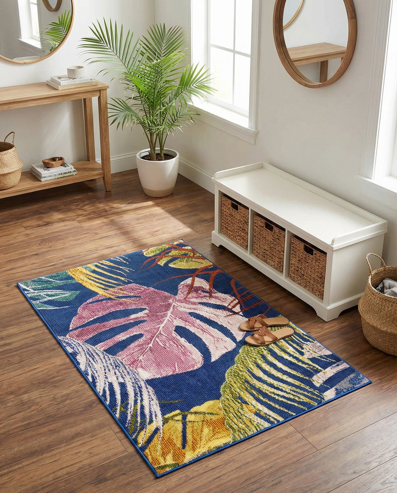 Meadow Breeze Collection Area Rug -  Clover Rectangle Multi  lifestyle 7