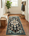Outdoor Marrakesh Collection Area Rug -  Essaouira Runner Navy Blue  lifestyle 67