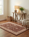 Casablanca Tapestry Collection Area Rug -  Marrakech (Coffee Brown) Rectangle Coffee Brown  lifestyle 13
