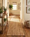 Woven Seaside Elegance Collection Area Rug - Coastline Runner Natural  lifestyle 48