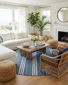 Urban Oasis Rugs Collection Area Rug -  District (Blue) Round Blue  lifestyle 65