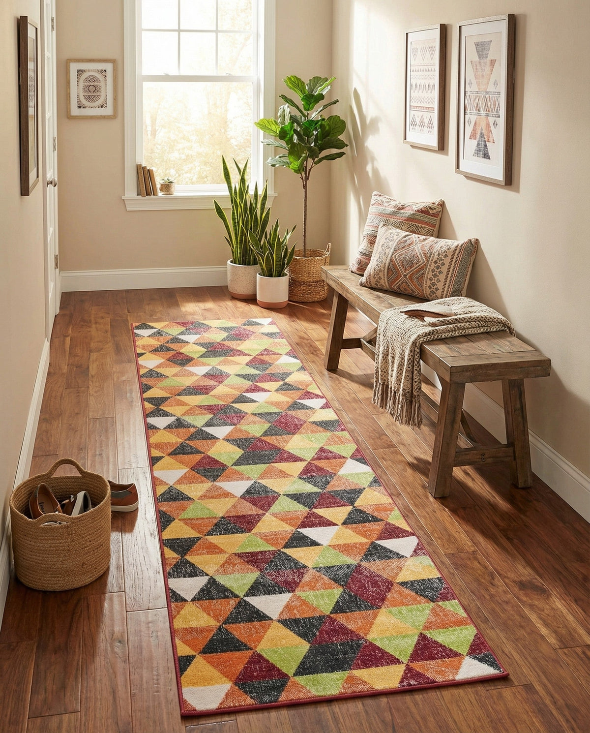 Seville Elegance Collection Area Rug -  Malaga Runner Multi  lifestyle 91