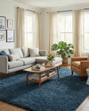 Alpine Plush Collection Area Rug - Verbier Rectangle Dblue  lifestyle 11