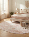 Luminara Sands Collection Area Rug - Elysium (Carnation Pink) Oval Carnation Pink  lifestyle 41