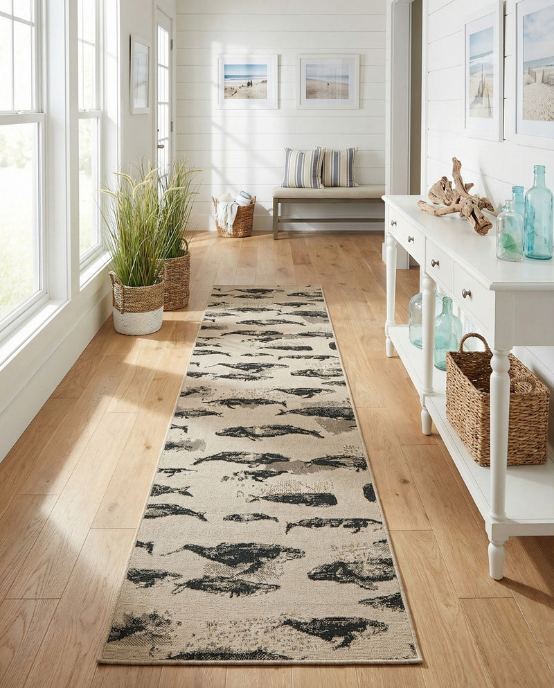 Seaside Haven Rugs Collection Area Rug -  Seabreeze Runner Beige  lifestyle 63