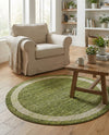 Studio Haven Collection Area Rug -  Alcove (Green) Round Green  lifestyle 53