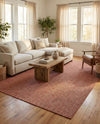 Seaside Serenity Collection Area Rug - Veranda (Rust Red) Rectangle Rust Red  lifestyle 13