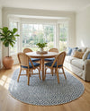 Urban Oasis Rugs Collection Area Rug -  Rooftop (Blue) Oval Blue  lifestyle 34